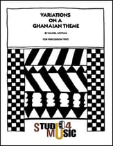 VARIATIONS ON A GHANAIAN THEME PERC TRIO-P.O.P. cover